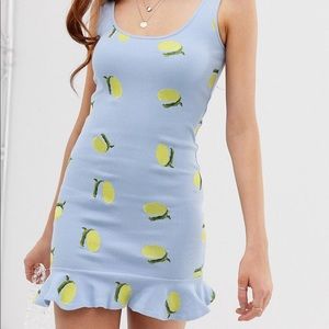 ASOS Embroidered Lemon Dress